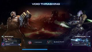 Starcraft 2 Co-Op: Thrash Swann P0 with Vora Hard lvl 6