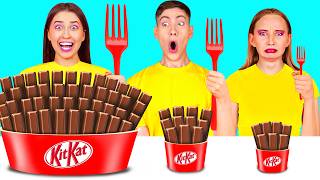 Big, Medium and Small Plate Challenge | Amazing Cooking Hacks by HAHANOM Challenge