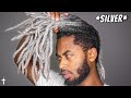 ⚪️ DYED MY HIGHTOP DREADLOCKS SILVER 🤍 || How To Dye Dreadlock Silver or Grey