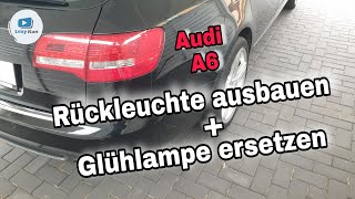 Rückleuchte ausbauen I Glühlampe Rücklicht hinten ersetzen beim Audi A6  Avant - SO WIRD'S GEMACHT ! 