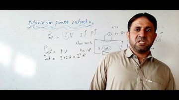 Maximum power output// physics12th