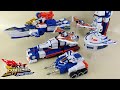 【全パターン合体】巨神戦撃隊２ 青白宇宙カラー １号ロボ～最終合体まで