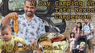 Tata Nexon Campervan me pura din☺️ | Campervan me bana Odia special mini thali🤤  #explore #hindivlog