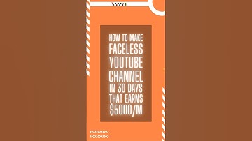 Make $5000/month With A Faceless Youtube Channel In Just 30 Days! #viral #shorts #facelessyoutube