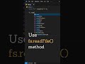 How to Read File using Node.js #javascript #nodejs #nodejstutorial #terminal #prompt