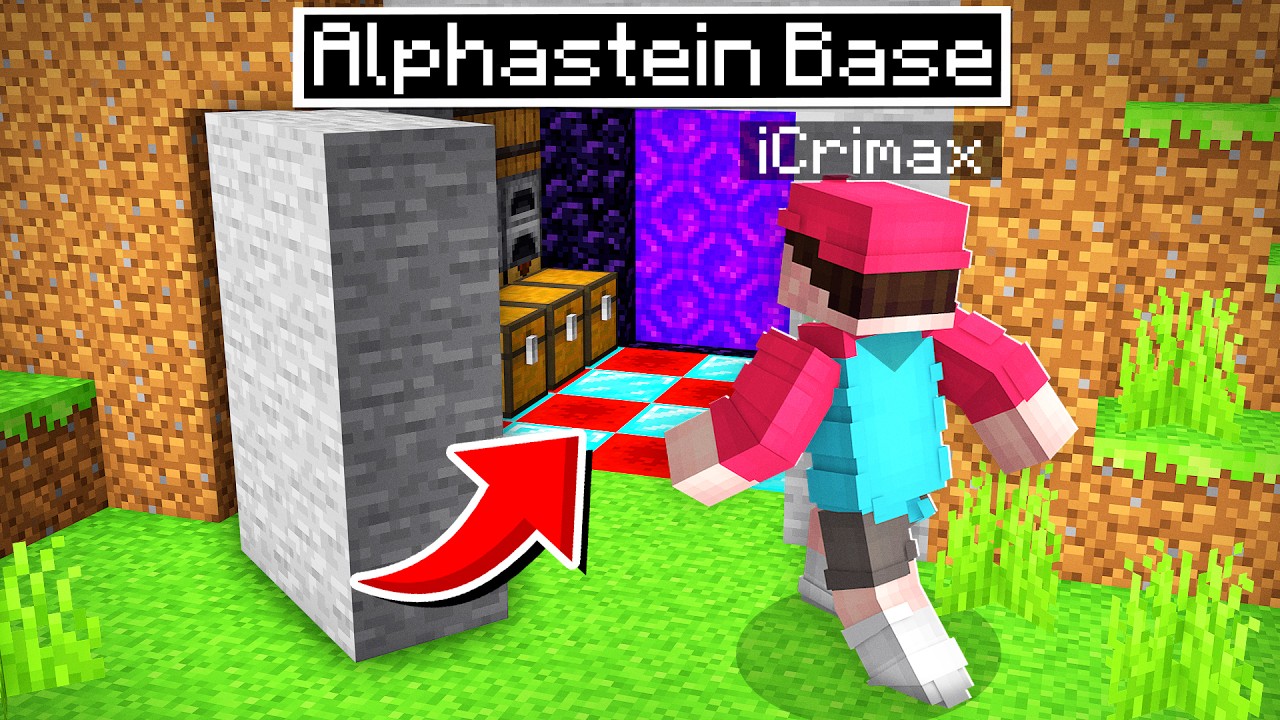 Ich FINDE die GEHEIME ALPHASTEIN BASE! (Minecraft YouTube Insel)