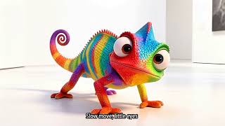 Learn Colors with the Chameleon 🌈 Color Song for Kids | Educational Animation