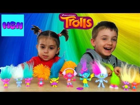 ტროლები 2016, ვხსნით სიურპრიზ სათამაშოებს მულტფილმიდან ტროლები, Trolls toys 2016, LES TROLLS Animati
