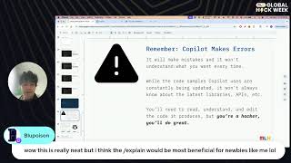 [GHW Beginners Week] Making Better Hacks, Faster with GitHub Copilot