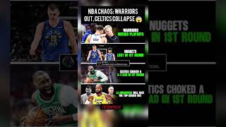 NBA Chaos: Warriors Out, Celtics Collapse 😱#nbashorts #nba #basketball #sports #usa #shorts #lakers