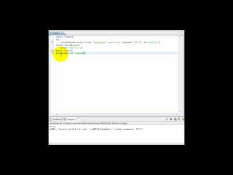 MySQLdb+Python:3