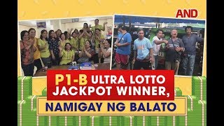 P1-B Ultra Lotto jackpot winner, namigay ng balato