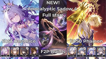 E0S1 Castorice & E0S0 Phainon | Apocalyptic Shadow Floor 4 3 Stars | Honkai: Star Rail 3.4