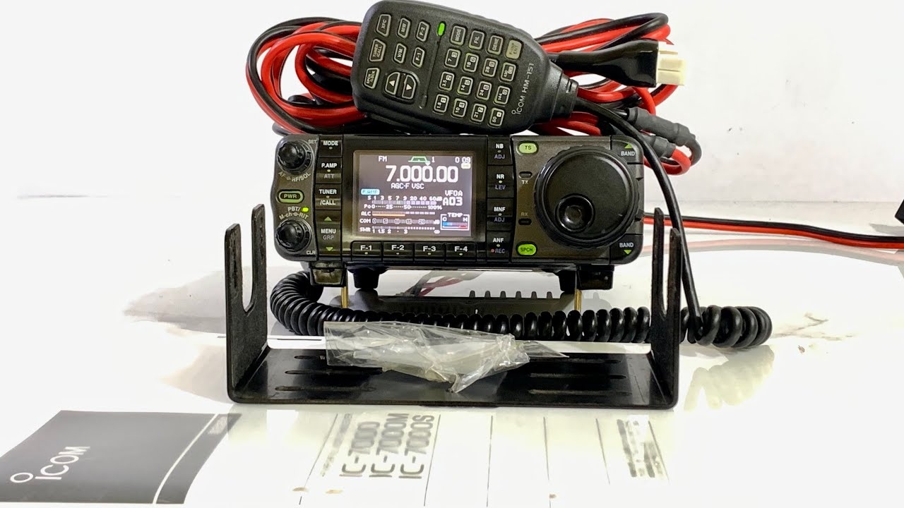 💥iCom IC-7000 Allband 120/60/35W + DC(OPC-1457) + HM-151 + MB-62