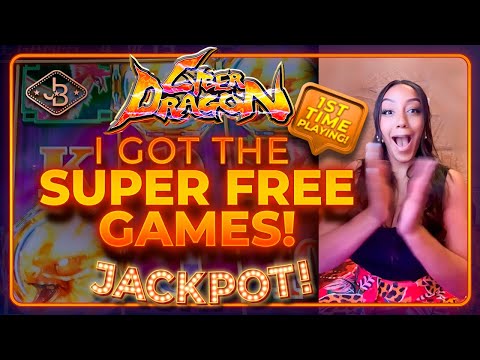 I Got The Super Free Games on Cyber Dragon Slot and it's AMAZING! Jackpot!
