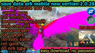 easy casual ark mobile save data full infinity bp armor weapon tool new adventur #arkmobilesavedata