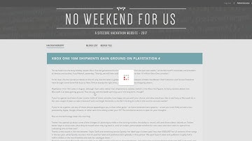 NoWeekendForUs