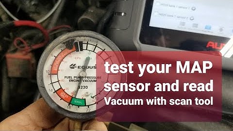 map sensor test - measure manifold vacuum using your scan tool
