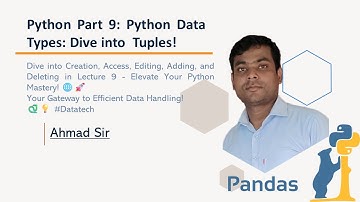 Lecture - 9- #Tuple# in Python # Python full Course# Data Science, Data Analytics & Machine Learning
