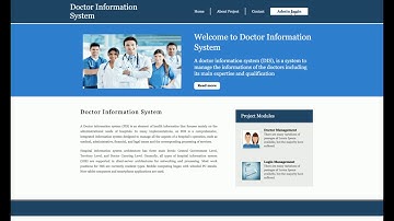 Doctor Information System | Python Django Project Tutorial | Python CRUD Project