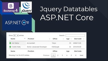 JQuery Datatables con ASP.NET Core MVC