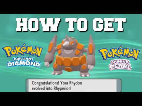 HOW TO EVOLVE RHYDON INTO RHYPERIOR IN POKEMON BRILLIANT DIAMOND AND SHINING PEARL!