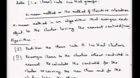 Mod-01 Lec-28 Cluster Analysis