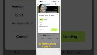 Tag Market! Sonic AI daily trade! #tagmarkets #money