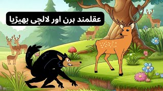 The wise deer and the greedy wolf | Cunning vs Greed | A Deer’s Clever Escape | Short moral story