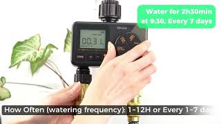 【Diivoo】WT08 Water Timer Operation Tutorial