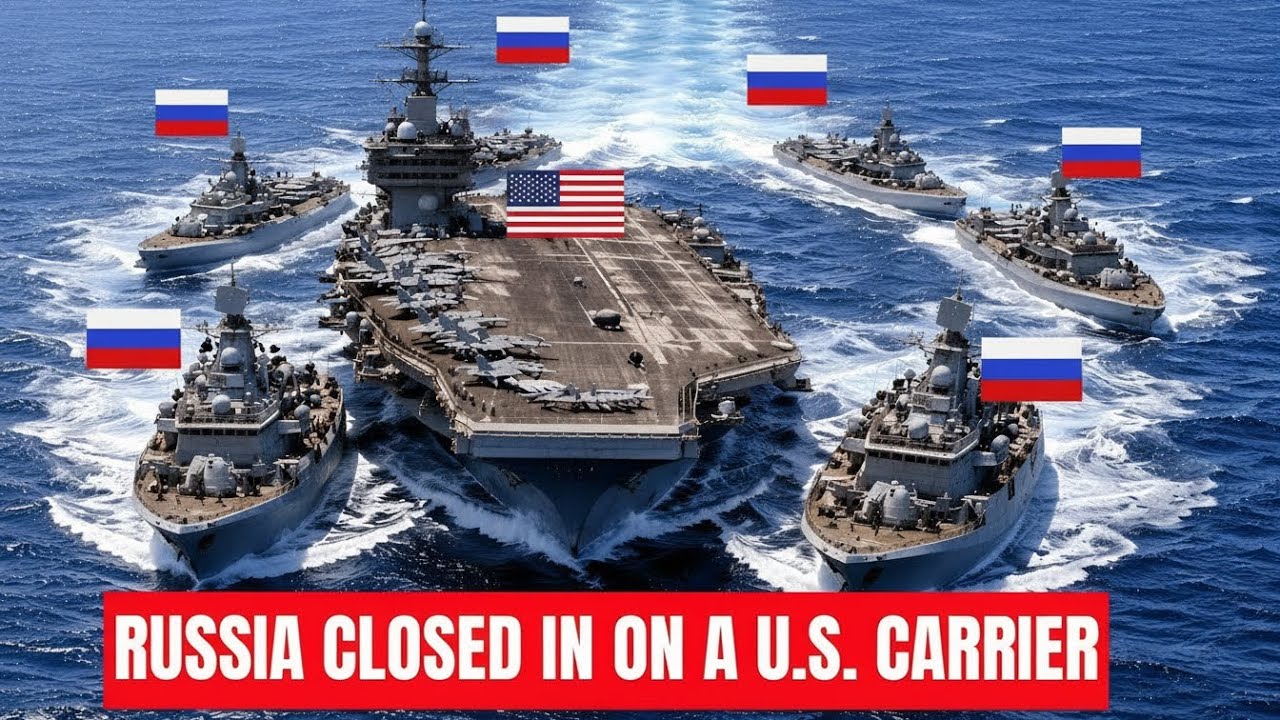 6 Russian Warships CHALLENGED a U.S. Aircraft Carrier — Everything Changed