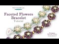 Faceted Flowers Bracelet- DIY Jewelry Making Tutorial at PotomacBeads