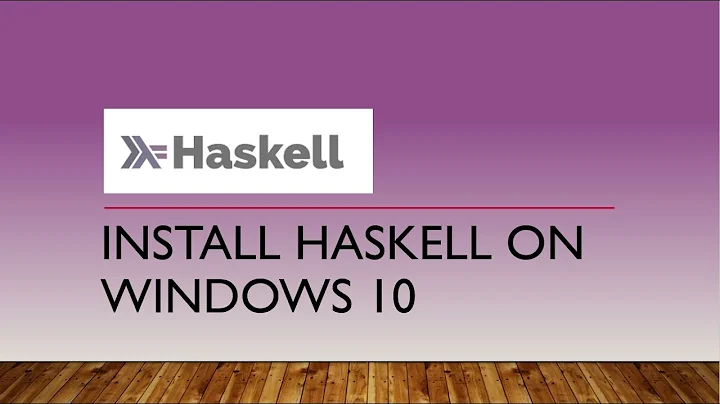 How to install Haskell on Windows 10