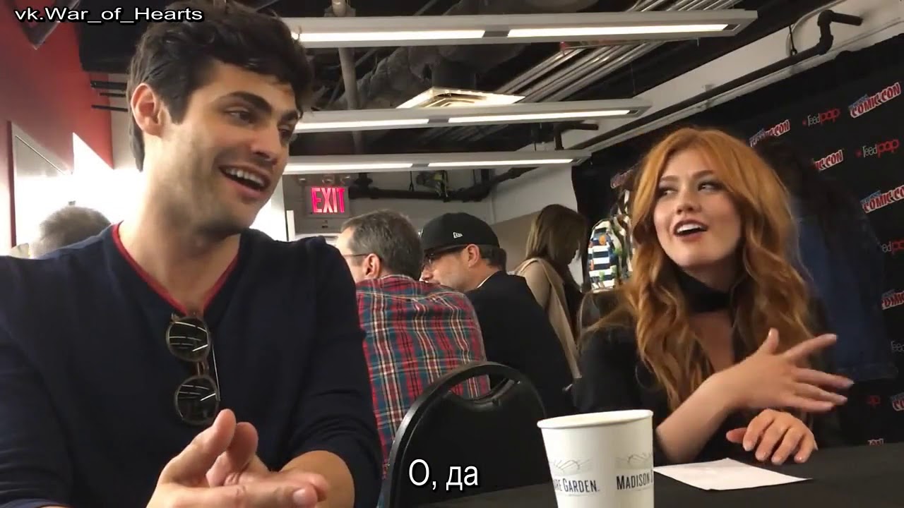 Интервью Мэттью Даддарио и Кэтрин МакНамара на NYCC2017 (русские субтитры) (2)