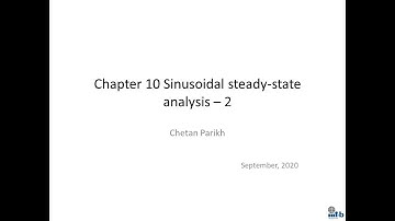 BE Lecture 16 Sinusoidal steady state analysis 1