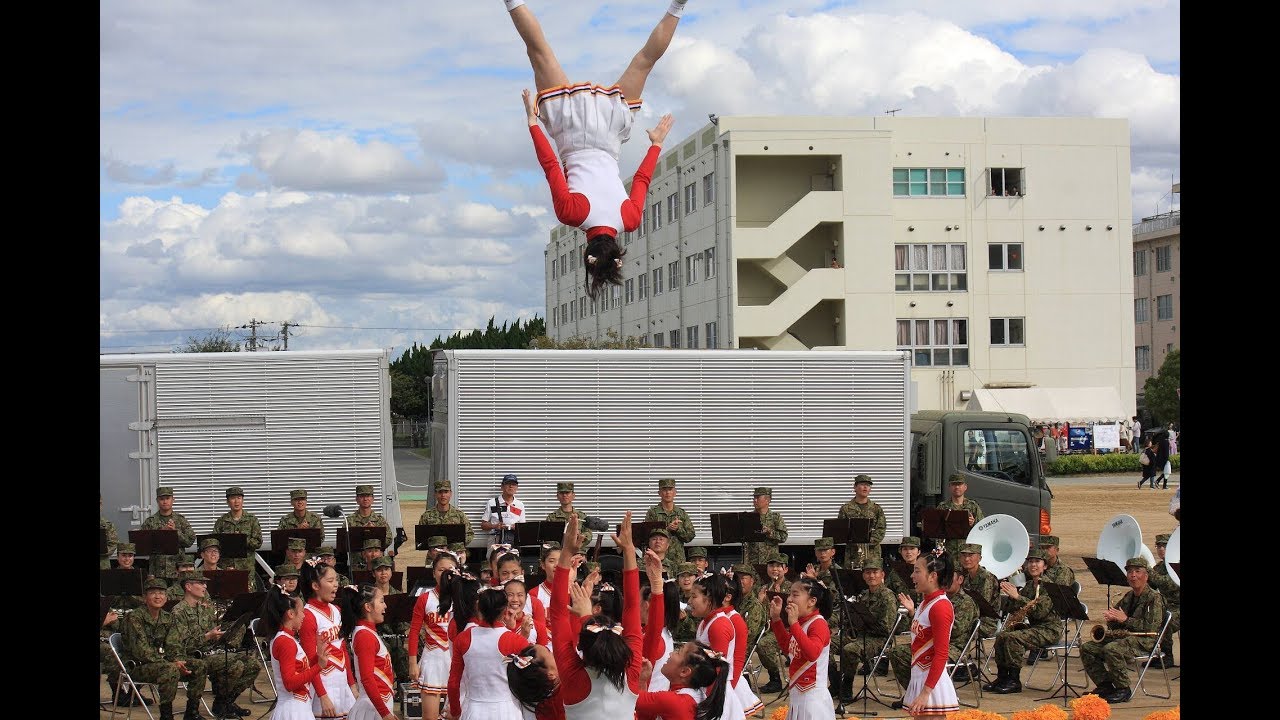 2018-10-07 箕面自由学園高等学校GOLDEN BEARS 中部方面隊創隊58周年記念行事