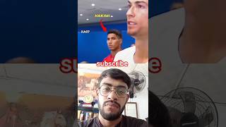 hakimis love for his idol ronaldo #football #realmadrid #goat #ronaldo #messi#cr7 #hakimi