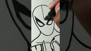 Doodling All Marvel characters together #shorts #doodle