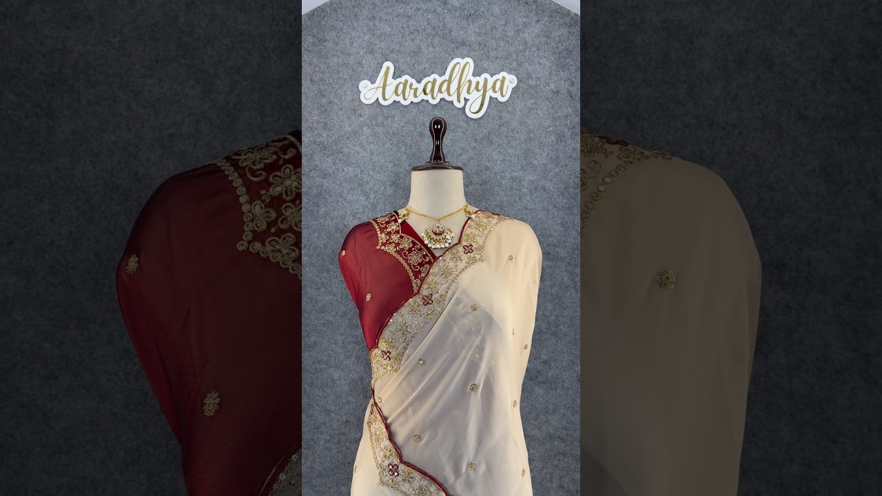 Heavy Rangoli Silk (soft) Material  Embroidery Work Saree