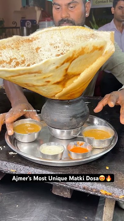 Ajmer’s Most Unique Matki Dosa😍🔥|| Indian Street Food