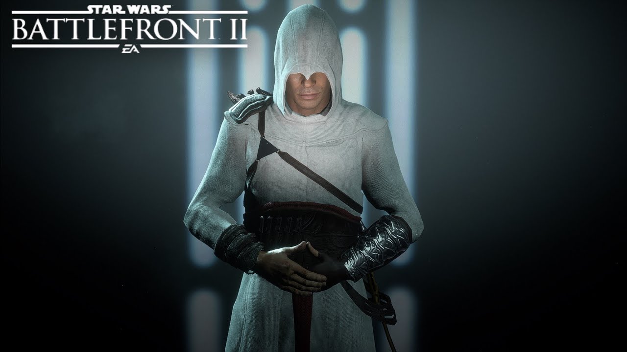 Star Wars Battlefront 2 - Assassin's Creed Altair Skin MOD - YouTube