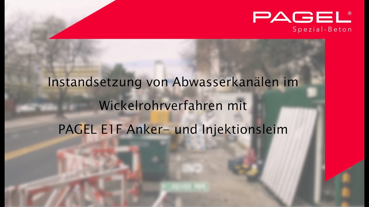 Instandsetzung von Abwasserkanälen im Wickelrohrverfahren | PAGEL Spezial-Beton