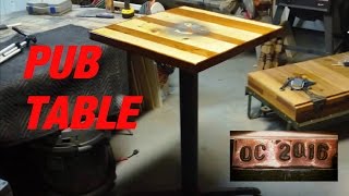 I made this pub table for a friend and it turned out really fantastic. Made from dried cedar, since it