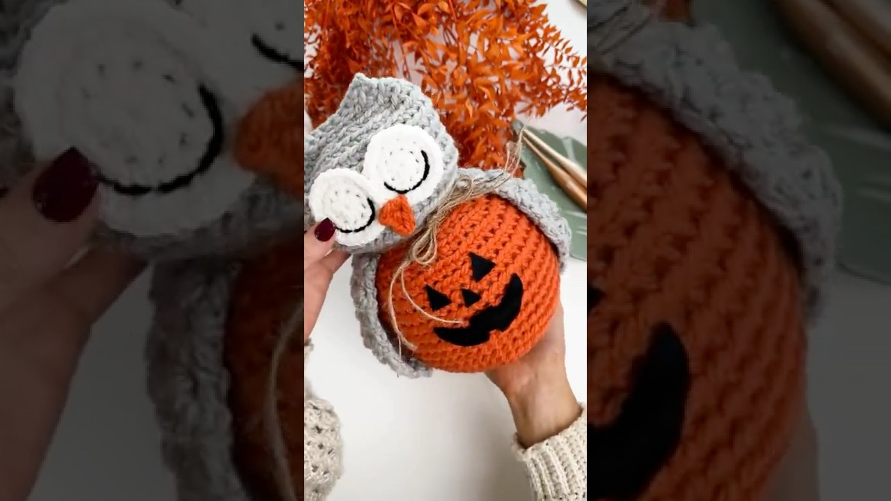 Crochet a Quick & Easy Amigurumi Owl! Crafty DIY Halloween Decor #crochetowl #crochetamigurumi