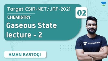 11:00 AM - Target CSIR - NET/JRF 2021 | Chemistry by Aman Rastogi | Gaseous State Lecture - 2
