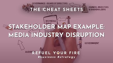 Example of stakeholder map: The disruption of media industry and it
