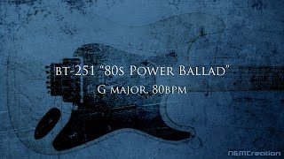 80s Power Ballad Backing Track in G | BT-251 chords