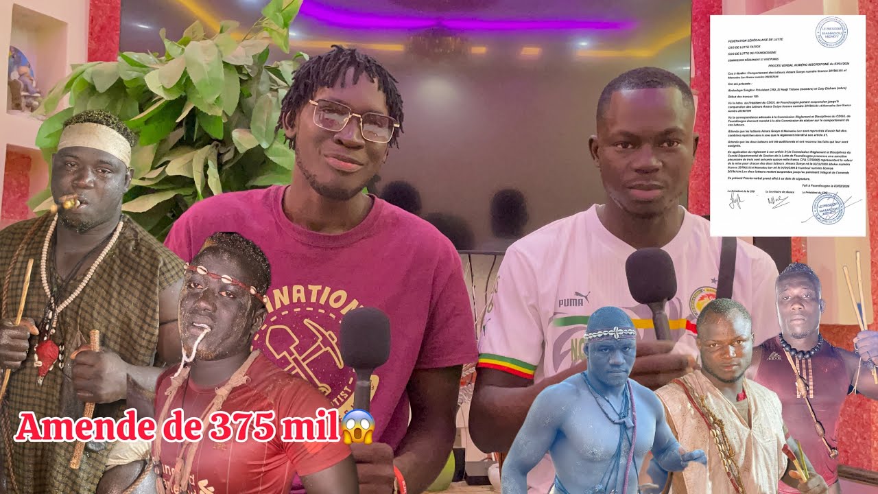 Amende de 375 mil😱pour CFA DIAKHAO, MANISS FAYAKO des arbitres suspendu pour...