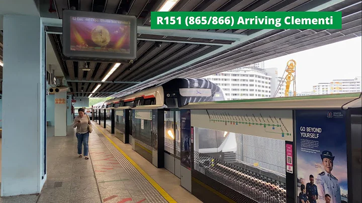 [UPD EWL PM Peak Deployment][SMRT] R151 (865/866) arriving Clementi