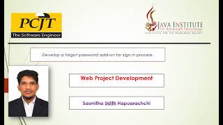 Develop a forgot password add-on for sign in process.